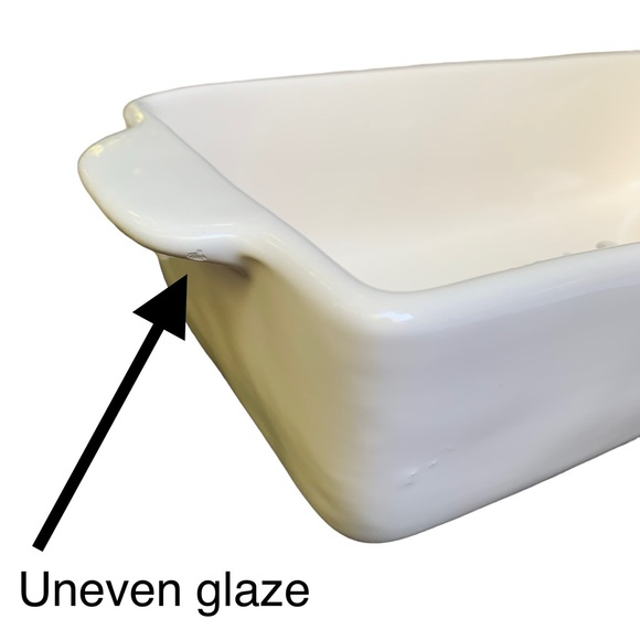 Rae Dunn STUFFED Baking Dish Pan White Black Large Letters Dimples NWT 2017 OG - Picture 14 of 16